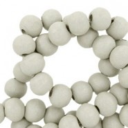 Houten kralen rond 8mm Turtledove grey